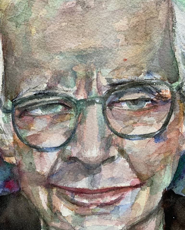 Original Portraiture People Painting by Lautir -