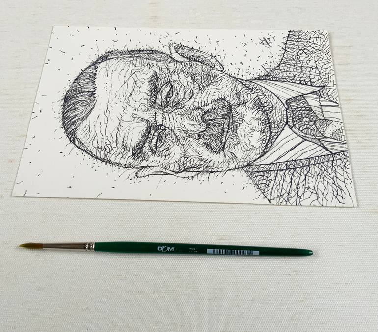 Original Portraiture People Drawing by Lautir -