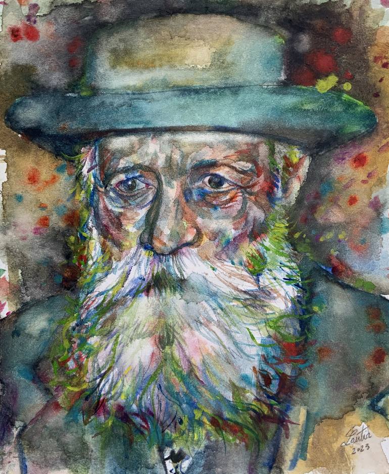 MARTIN BUBER Painting by Lautir - | Saatchi Art