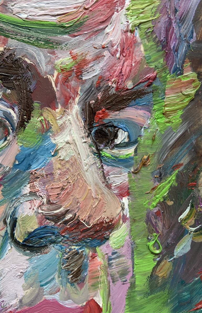 Original Portraiture People Painting by Lautir -