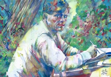 Original Portraiture People Paintings by Lautir -