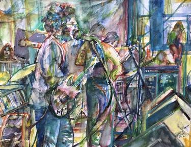 Print of Figurative Music Paintings by Lautir -