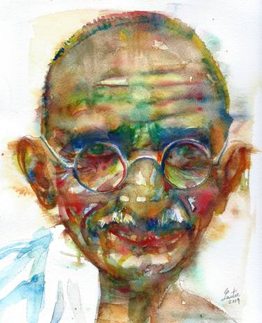 Original Portraiture People Paintings by Lautir -