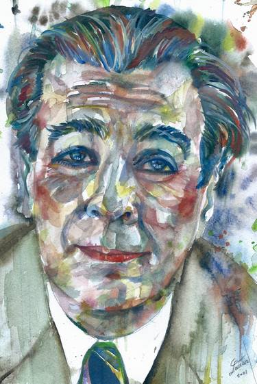 Original Portraiture People Paintings by Lautir -