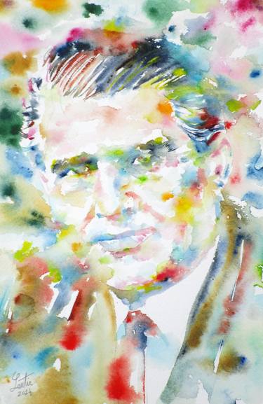 Original Portraiture People Paintings by Lautir -