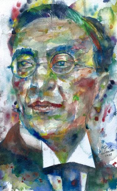 Original Portraiture People Paintings by Lautir -