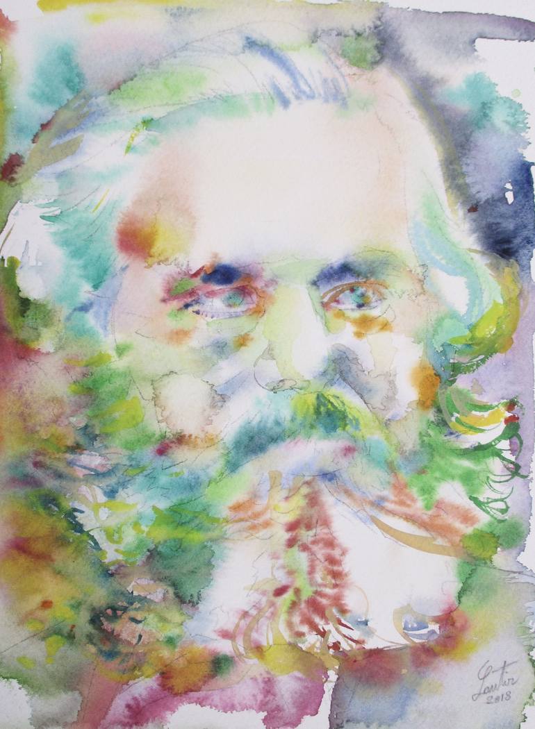 KARL MARX Painting by Lautir - | Saatchi Art