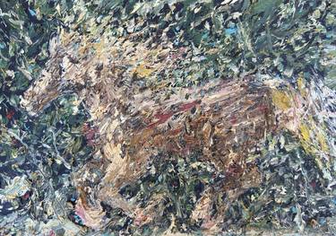 Original Figurative Horse Paintings by Lautir -