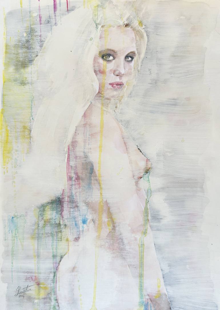 Original Figurative Erotic Paintings by Lautir -