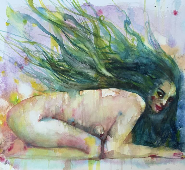 Original Figurative Erotic Paintings by Lautir -