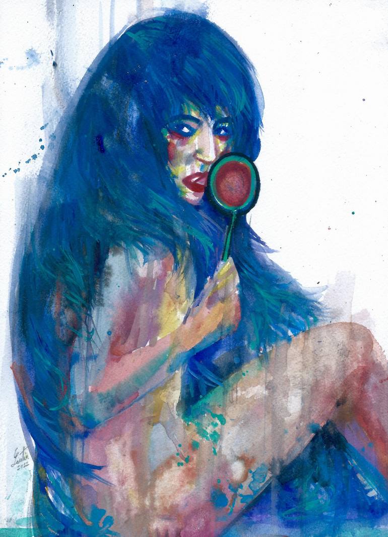 Print of Figurative Erotic Paintings by Lautir -