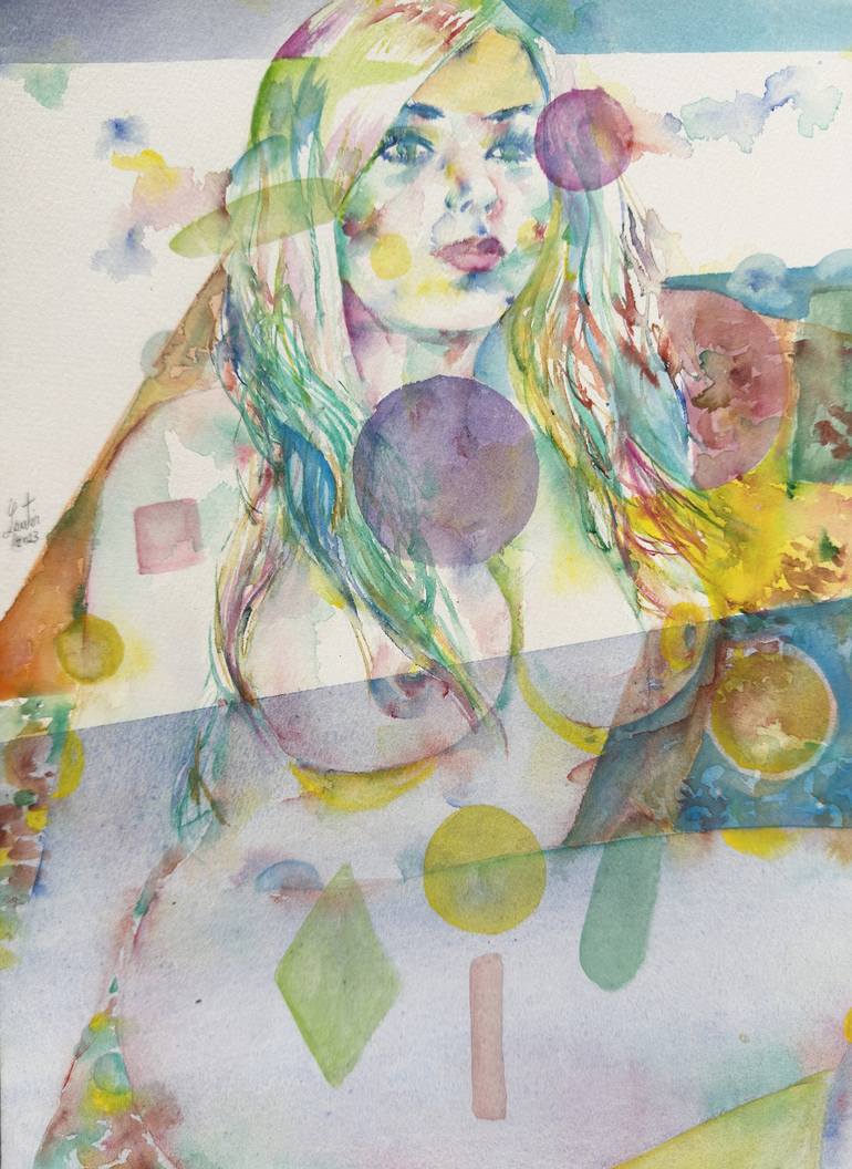 Original Figurative Erotic Paintings by Lautir -