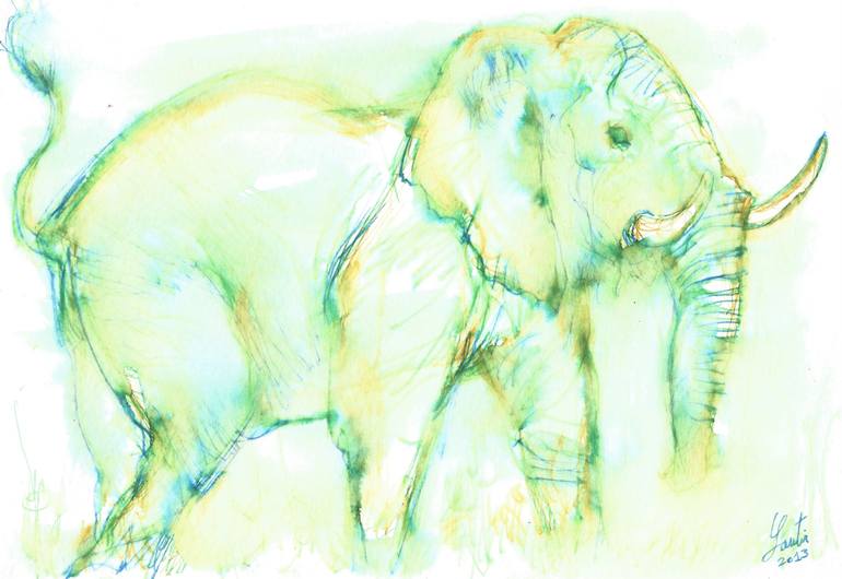 Print of Figurative Animal Paintings by Lautir -