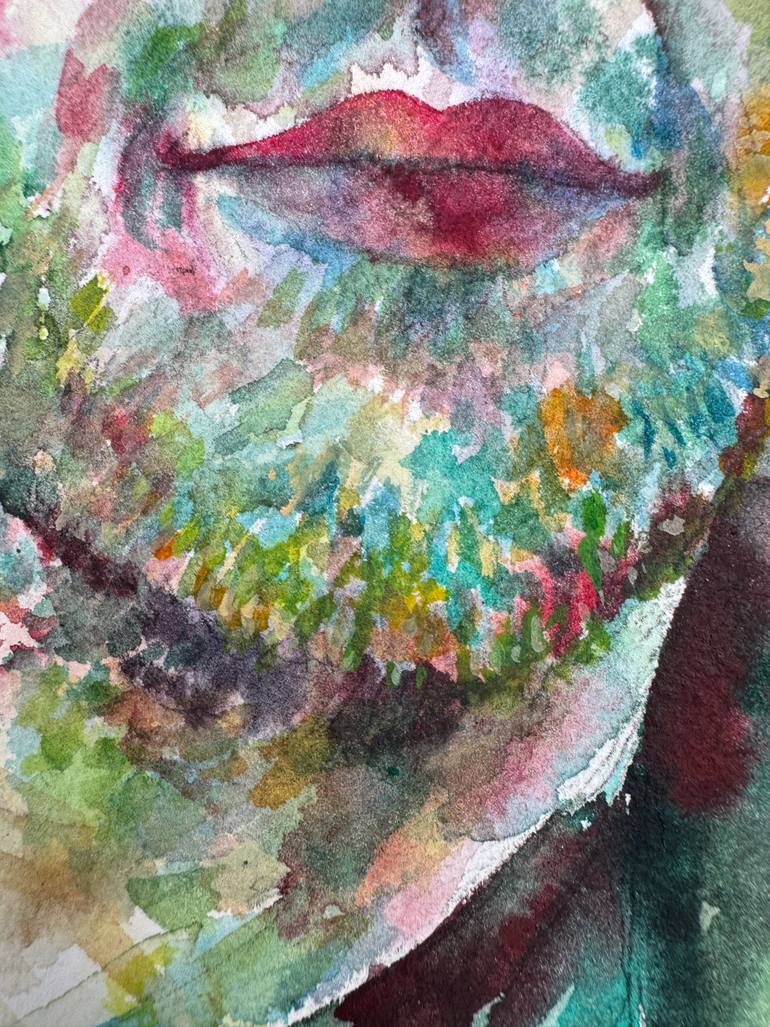 Original Portraiture People Painting by Lautir -