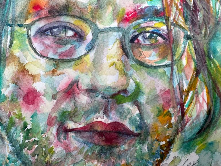 Original Portraiture People Painting by Lautir -