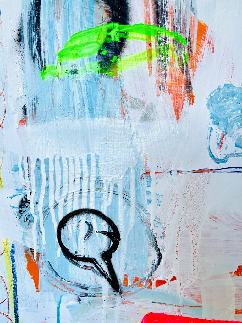 Original Abstract Expressionism Abstract Painting by Mercedes Lagunas