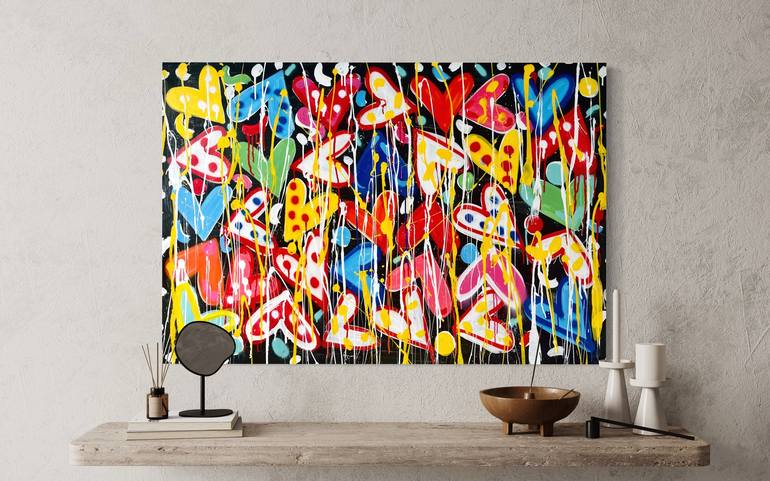 Original Abstract Painting by Mercedes Lagunas