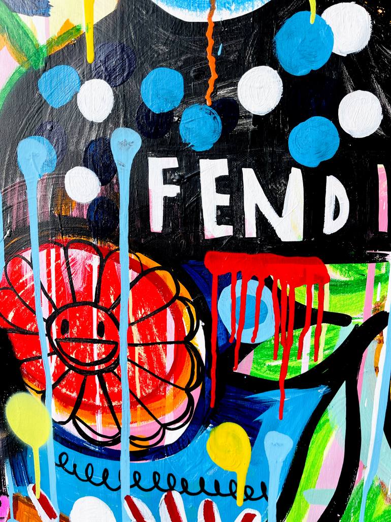 Original Street Art Pop Culture/Celebrity Painting by Mercedes Lagunas