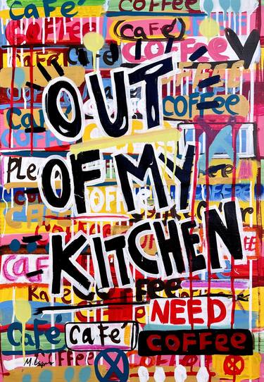 Print of Street Art Kitchen Paintings by Mercedes Lagunas