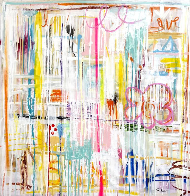 Original Abstract Painting by Mercedes Lagunas