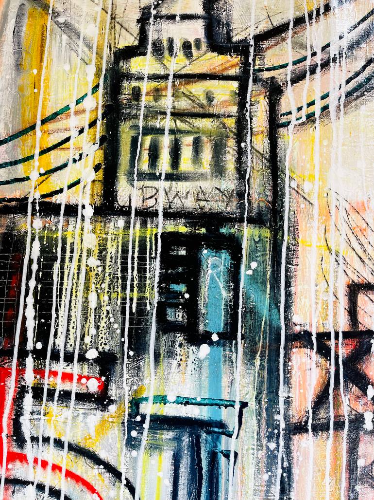 Original Abstract Expressionism Landscape Painting by Mercedes Lagunas