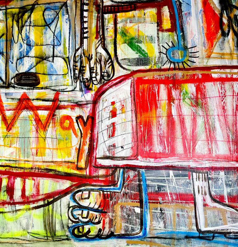 Original Street Art Pop Culture/Celebrity Painting by Mercedes Lagunas