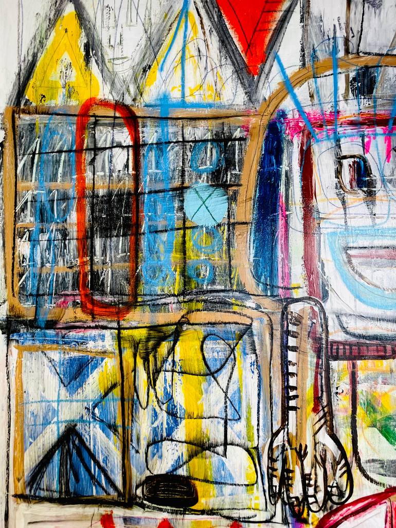 Original Street Art Pop Culture/Celebrity Painting by Mercedes Lagunas