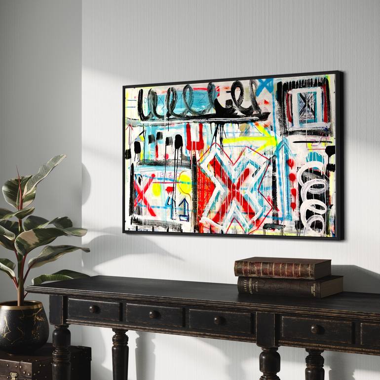 Original Expressionism Abstract Painting by Mercedes Lagunas