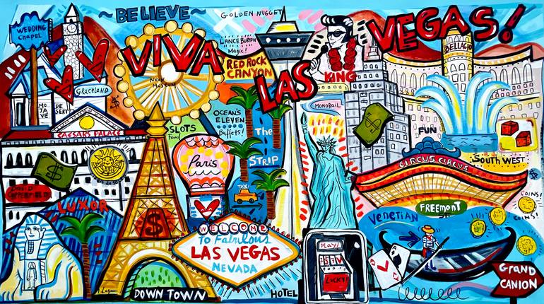 Original Street Art Pop Culture/Celebrity Painting by Mercedes Lagunas