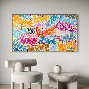 Original Street Art Love Paintings by Mercedes Lagunas