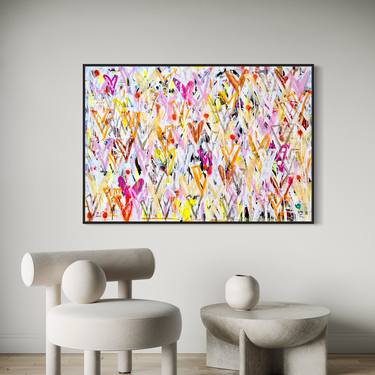 Original Abstract Painting by Mercedes Lagunas