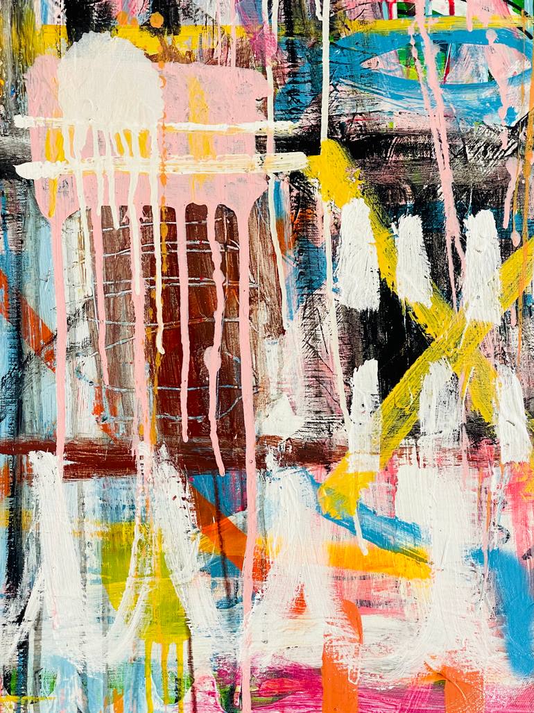 Original Expressionism Abstract Painting by Mercedes Lagunas