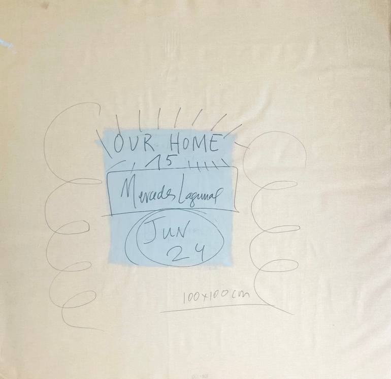 Original Expressionism Abstract Painting by Mercedes Lagunas