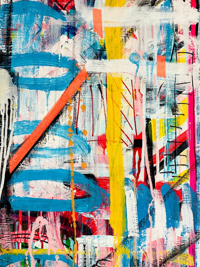 Original Expressionism Abstract Painting by Mercedes Lagunas