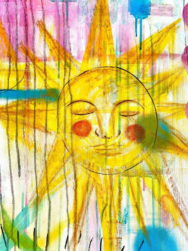 Original Street Art Abstract Painting by Mercedes Lagunas