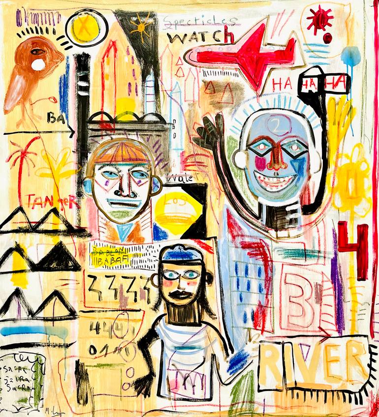 Original Street Art Pop Culture/Celebrity Painting by Mercedes Lagunas