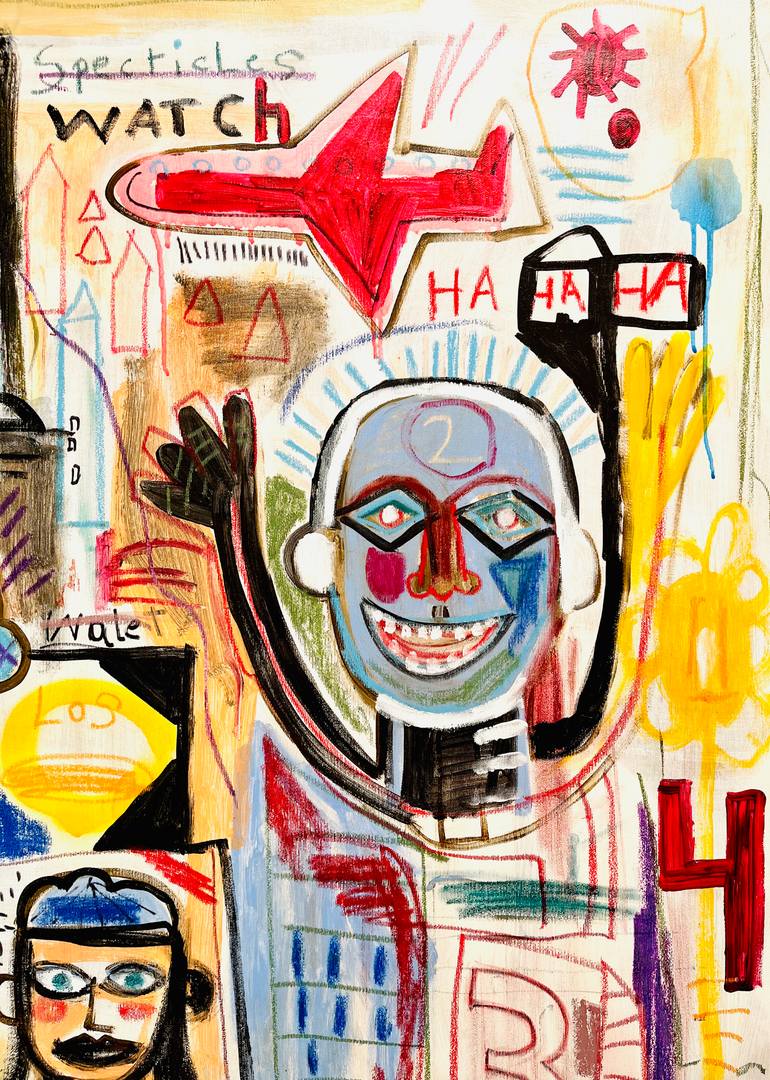 Original Street Art Pop Culture/Celebrity Painting by Mercedes Lagunas