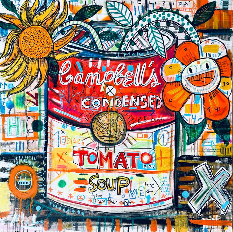 Original Street Art Pop Culture/Celebrity Painting by Mercedes Lagunas