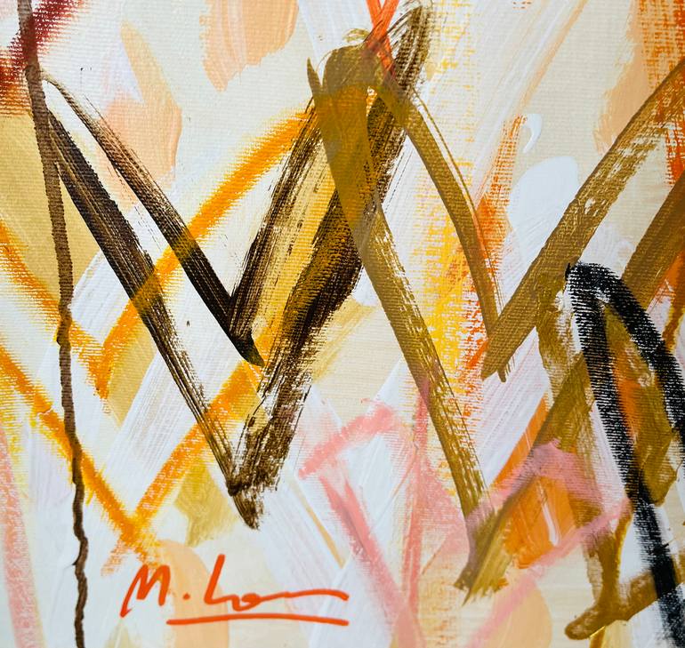 Original Street Art Abstract Painting by Mercedes Lagunas