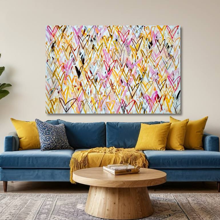 Original Street Art Abstract Painting by Mercedes Lagunas