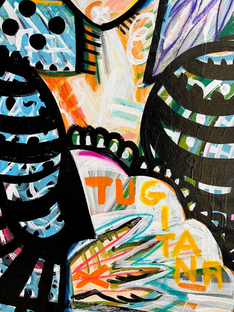 Original Street Art Pop Culture/Celebrity Painting by Mercedes Lagunas