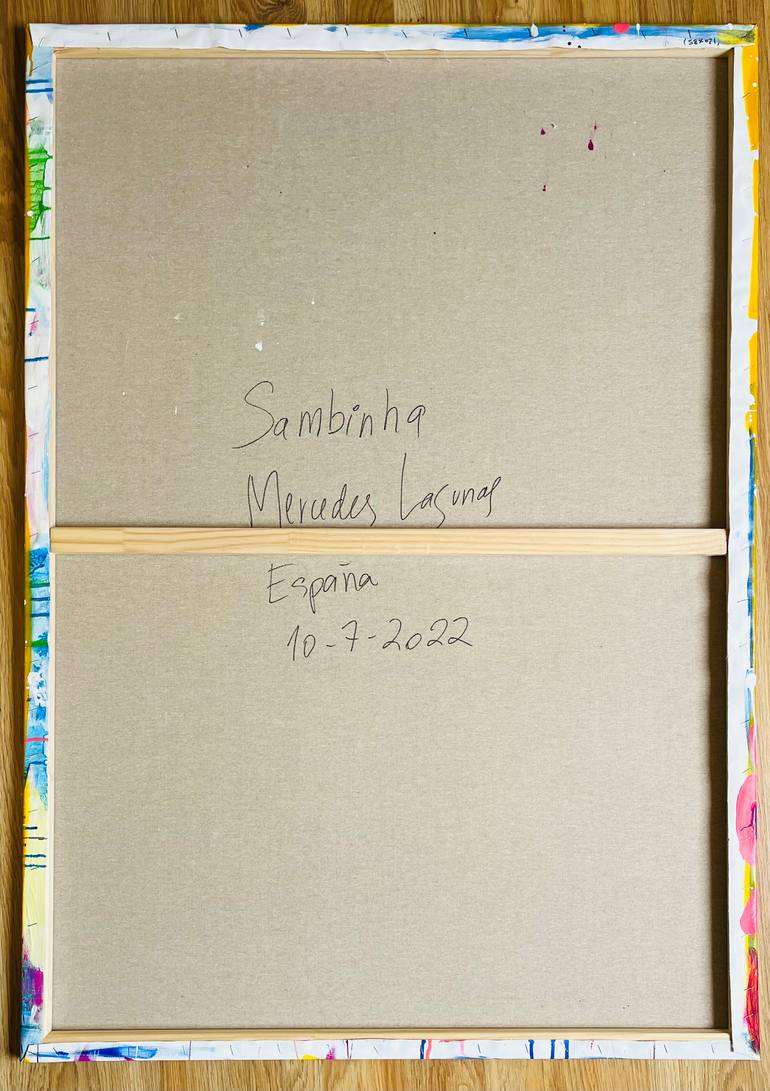 Original Street Art Abstract Painting by Mercedes Lagunas