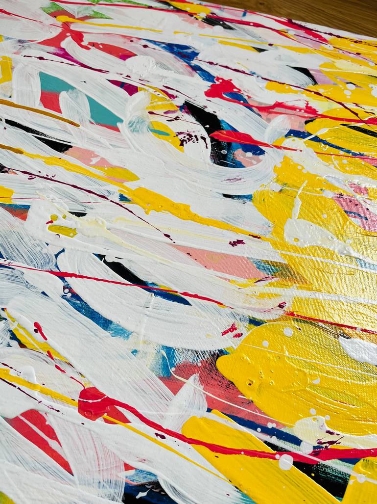 Original Street Art Abstract Painting by Mercedes Lagunas