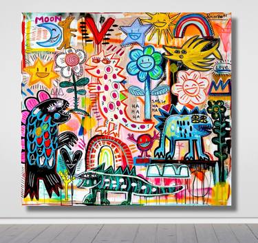 Original Street Art Culture Paintings by Mercedes Lagunas