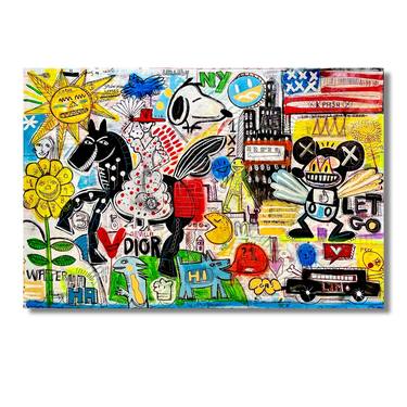 Original Street Art Pop Culture/Celebrity Painting by Mercedes Lagunas