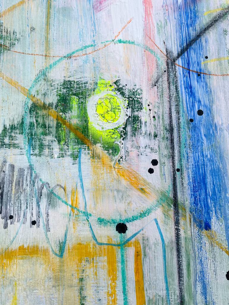Original Abstract Expressionism Abstract Painting by Mercedes Lagunas