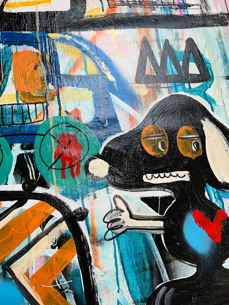 Original Street Art Pop Culture/Celebrity Painting by Mercedes Lagunas