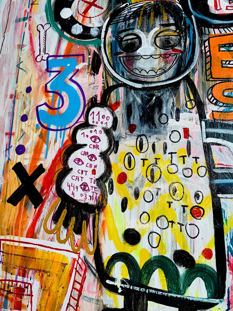 Original Street Art Pop Culture/Celebrity Painting by Mercedes Lagunas
