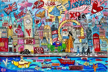 Print of Pop Art Cities Paintings by Mercedes Lagunas