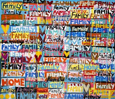 Print of Street Art Family Paintings by Mercedes Lagunas